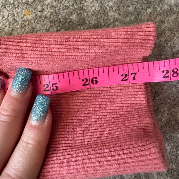 Buffbunny Collection Pink Heathered Cropped Sweatshirt Pullover XXL Womens - Picture 7 of 8